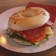Chorizo & Cheddar Salad Bagel