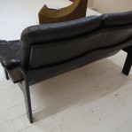 Vintage Retro Rosewood Leather Sofa