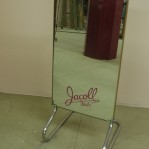 “Jacoll Hats” Mirror on Chrome Stand
