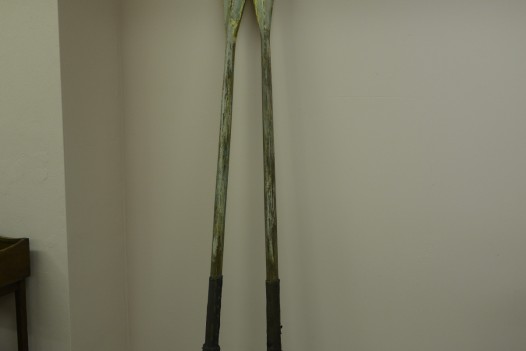 Pair of Painted Antique Oars