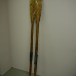 Pair of Oak Antique Oars