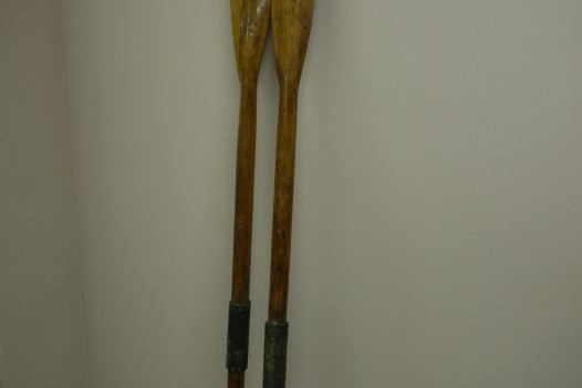 Pair of Oak Antique Oars