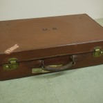 Vintage Leather Case with Labels