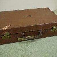 Vintage Leather Case with Labels