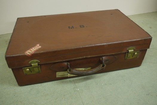 Vintage Leather Case with Labels