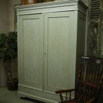 DUTCH PAINTED PINE BREAKDOWN WARDROBE