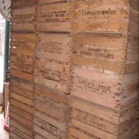 vintage french fruit boxes /crates