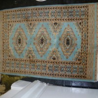 SMALL VINTAGE SILK TURKISH RUG