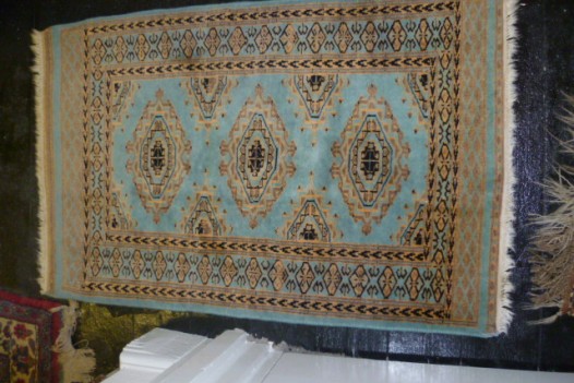 SMALL VINTAGE SILK TURKISH RUG