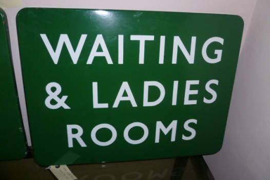 VINTAGE LADIES ,WAITING ROOM SIGN