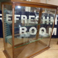 ANTIQUE ETCHED (HILLS CAKE )SHOP DISPLAY CABINET