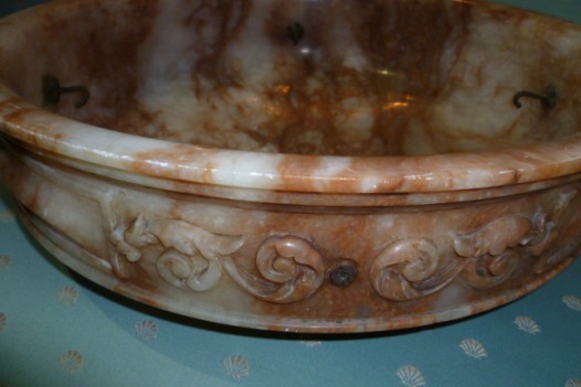 PAIR OF ANTIQUE ALABASTOR SHADES