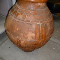 ANTIQUE SLIPWARE OLIVE POT