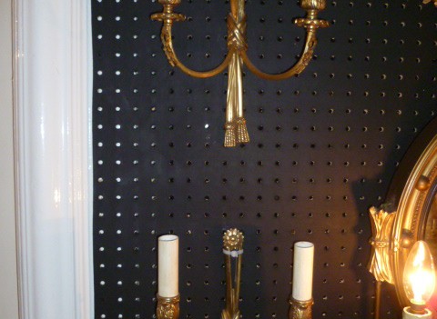 PAIR OF GILT WALL LIGHTS