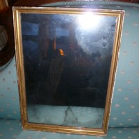 SMALL ANTIQUE  GILT MIRROR