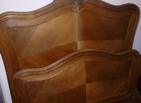 antique french louis xv style 4ft bed