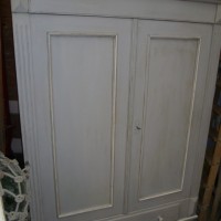 PAINTED PINE BREAKDOWN WARDROBE (LONG DRAWER)
