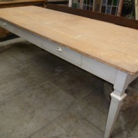 LARGE SCRUB TOP PINE TABLE