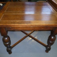 1930S OAK DRAW LEAF TABLE