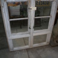 VINTAGE PAINTED WINDOW MIRRORS