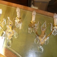 PAIR OF ANTIQUE FRENCH GILT WALL LIGHTS