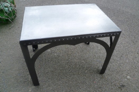 vintage galvanised tank coffee table