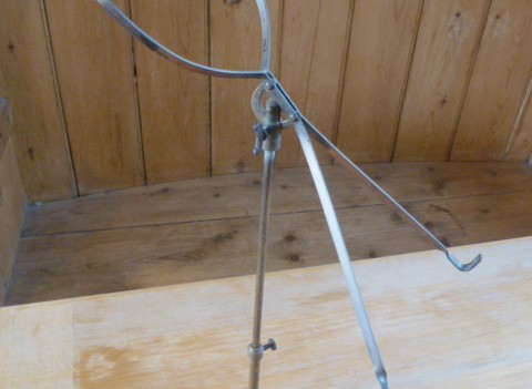 ANTIQUE BRASS GENTLEMANS SHOP DISPLAY SHIRT & COLLAR STAND