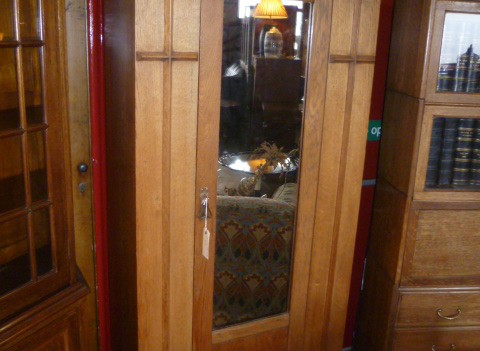 arts & crafts oak cupboard