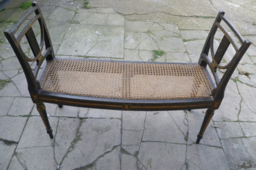 ANTIQUE REGENCY WINDOW SEAT (FOR RESTORATION )