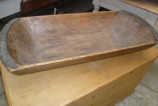 antique rustic dough bin