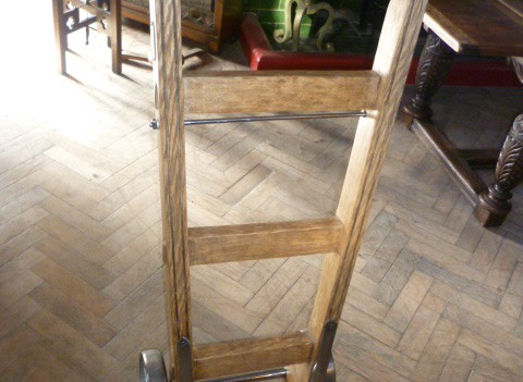 VINTAGE POLISHED STEEL  SACK BARROW