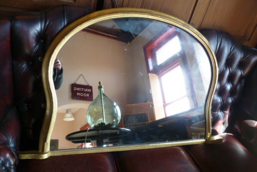 VICTORIAN GILT OVERMANTLE MIRROR