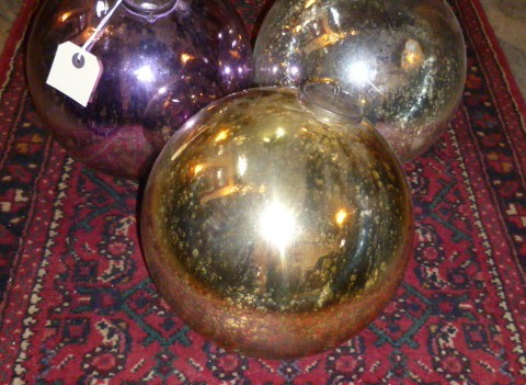 DECORATIVE WITCHES BALLS (THREE COLOURS )