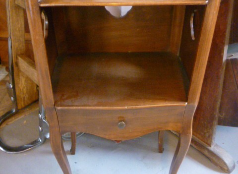 french walnut nightstand