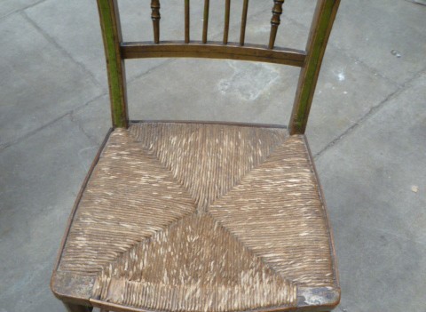 antique original painted country chair