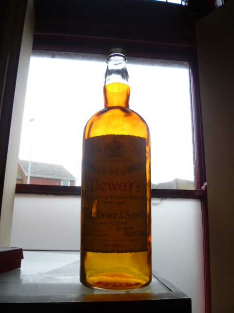 Vintage Dewars Oversized Shop Display Whiskey Bottle