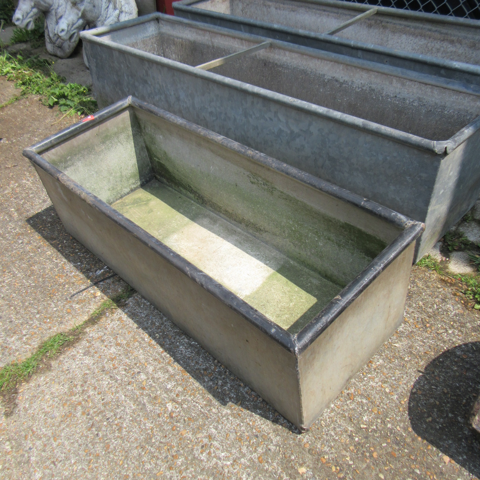 vintage galvanised trough / ideal planter Eras of Style