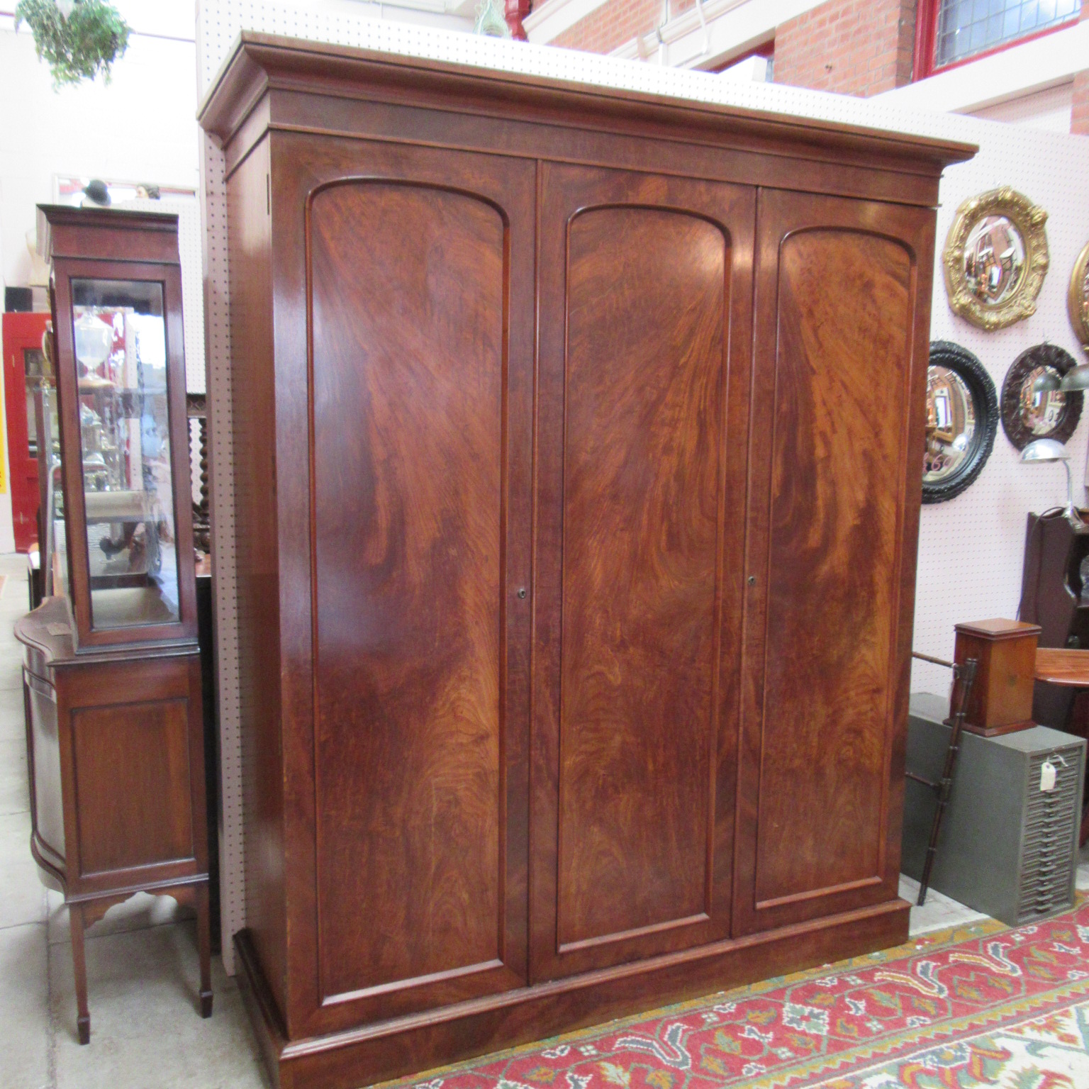 Antique Victorian Mahogany Compactum Wardrobe Eras Of Style