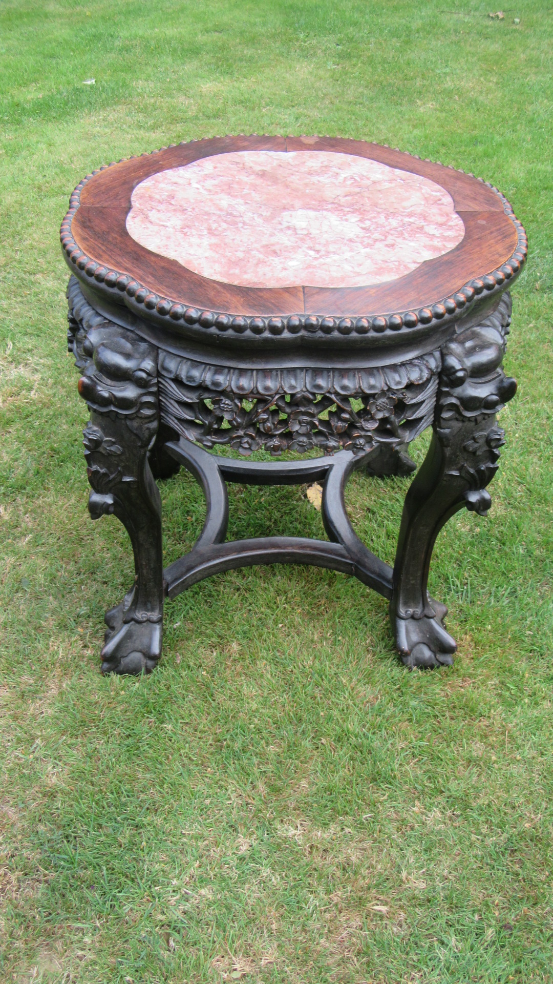 ANTIQUE CHINESE EXPORT ROSEWOOD STAND