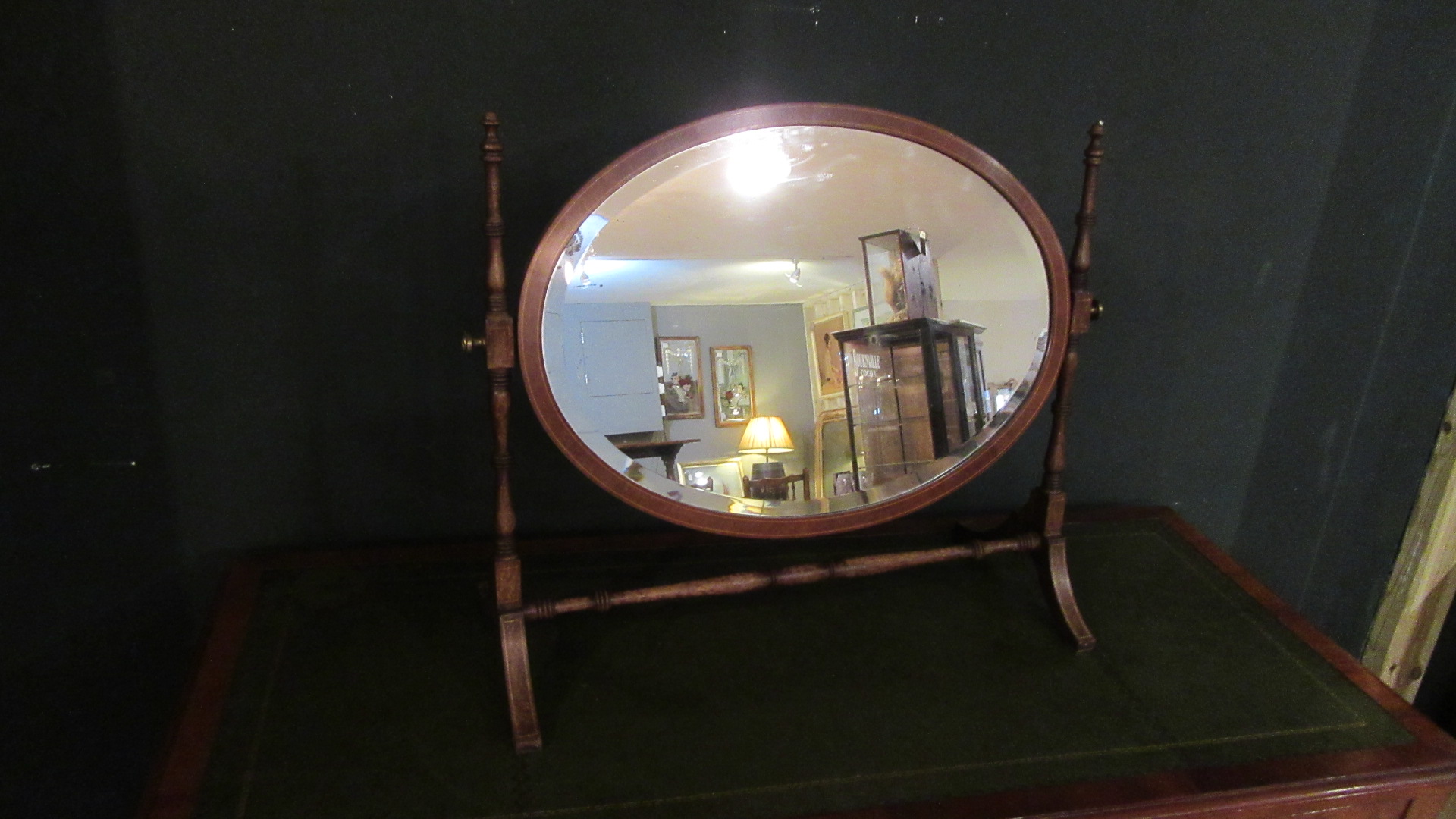 ANTIQUE REGENCY SWIVEL MIRROR
