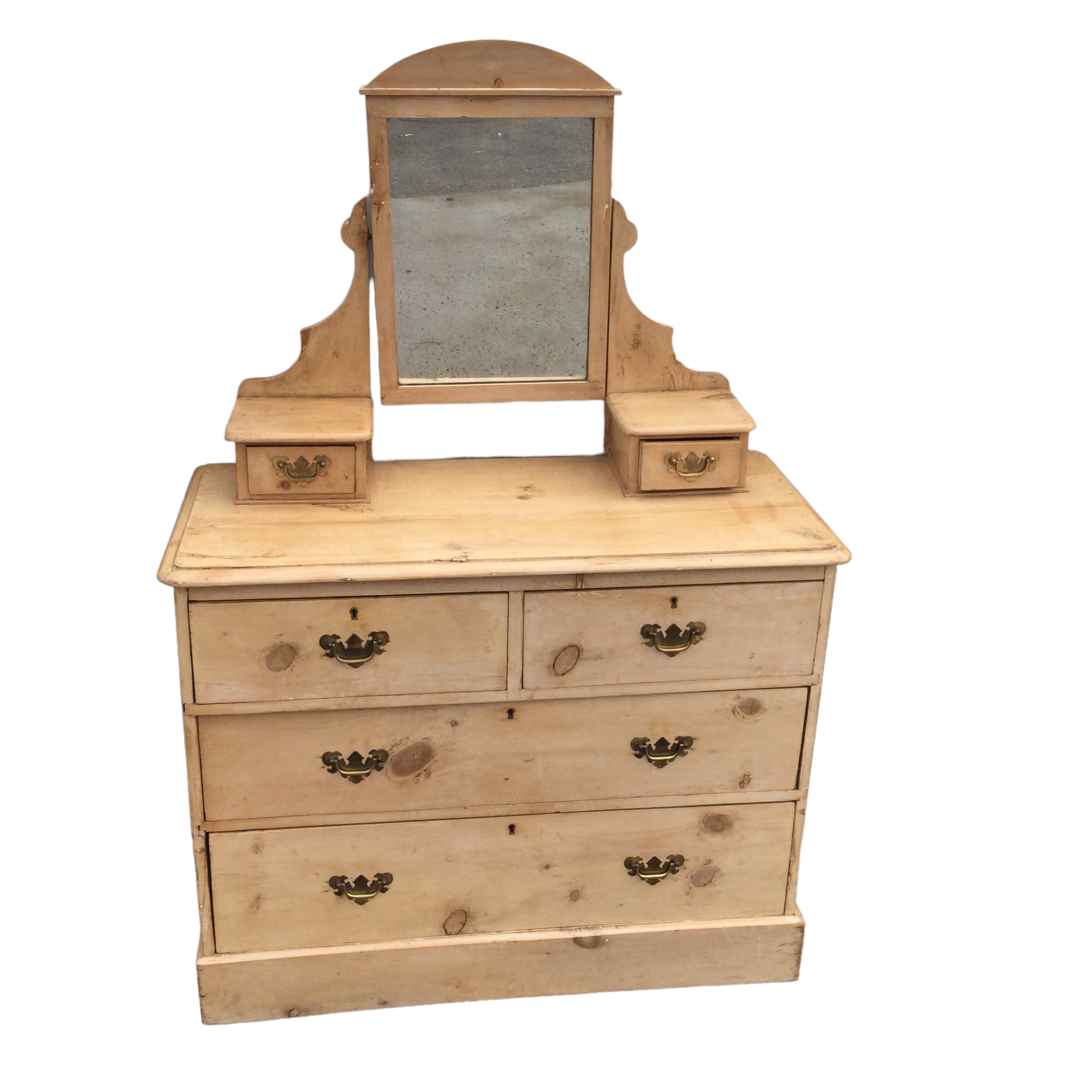 ANTIQUE VICTORIAN PINE DRESSING TABLE